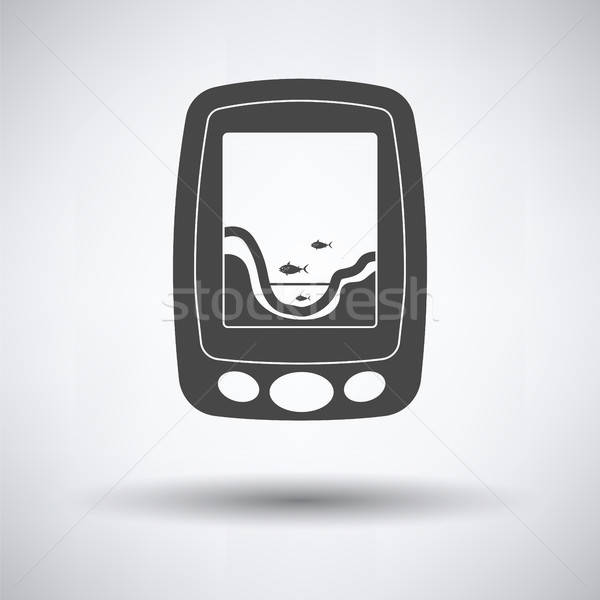 Stock photo: Icon of echo sounder  