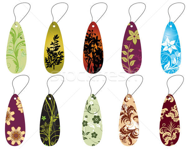 набор закладки различный цветочный дизайна бабочка Сток-фото © angelp