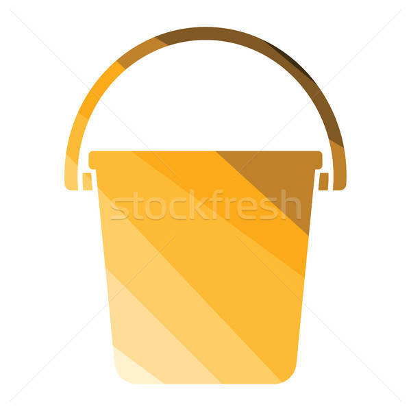 Icon of bucket Stock photo © angelp