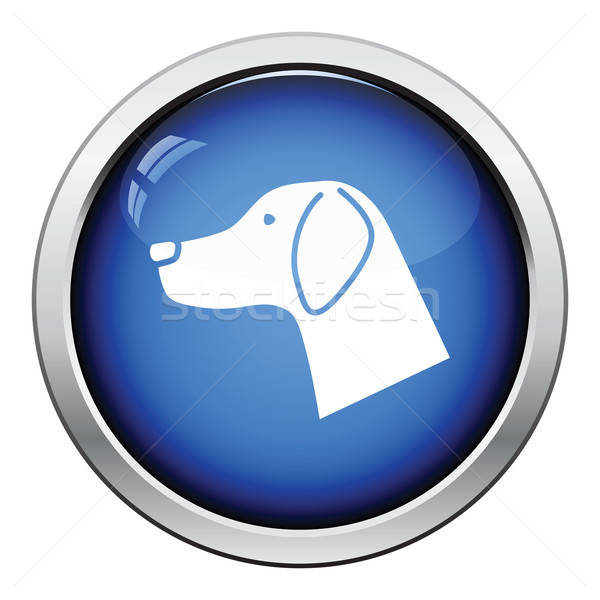 Dog head icon Stock photo © angelp