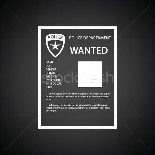Stock photo: Wanted poster icon