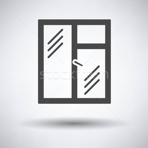 Stock photo: Icon of closed window frame