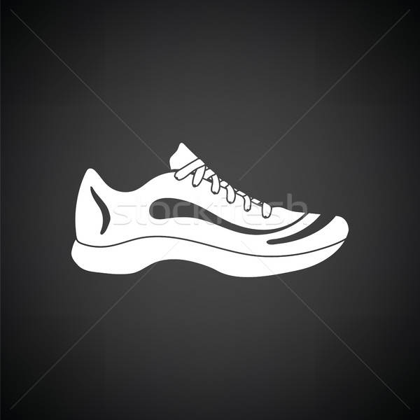 Ikon feketefehér tűz sport háttér tornaterem Stock fotó © angelp