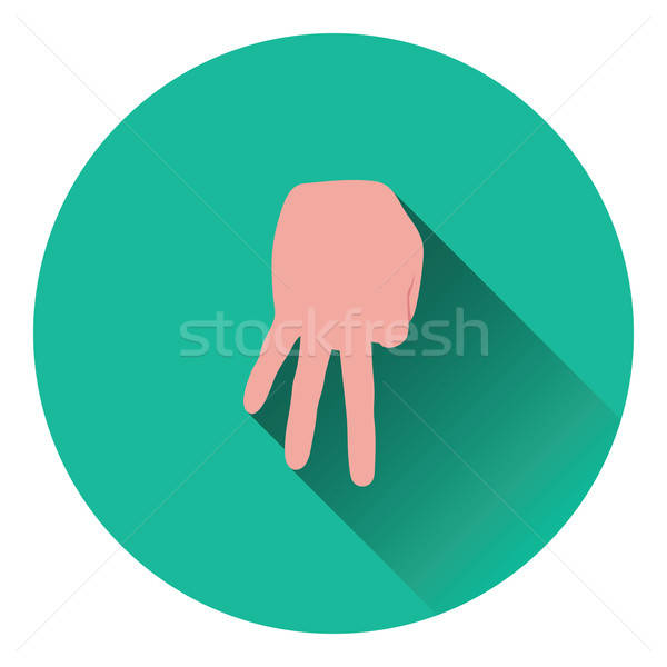 Baseball catcher gesture icon Stock photo © angelp