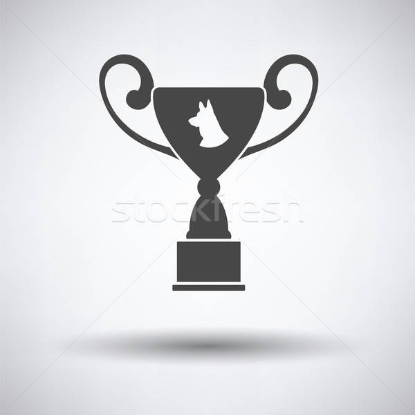 Dog prize cup icon Stock photo © angelp