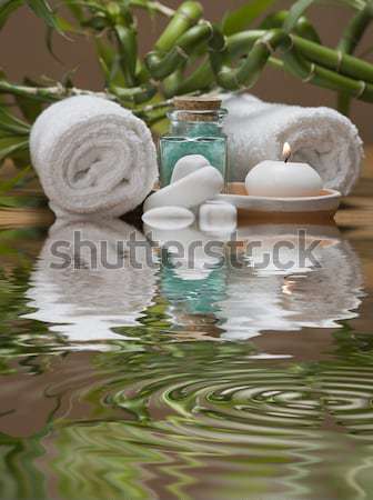 Bambu spa natürmort temizlik dekoratif su Stok fotoğraf © angelsimon