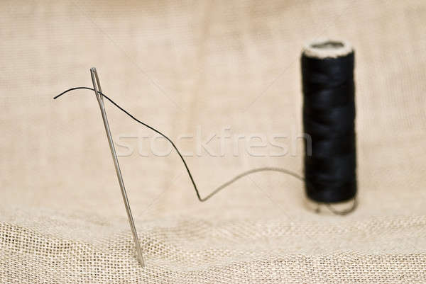 Needle and thread. Stock photo © angelsimon