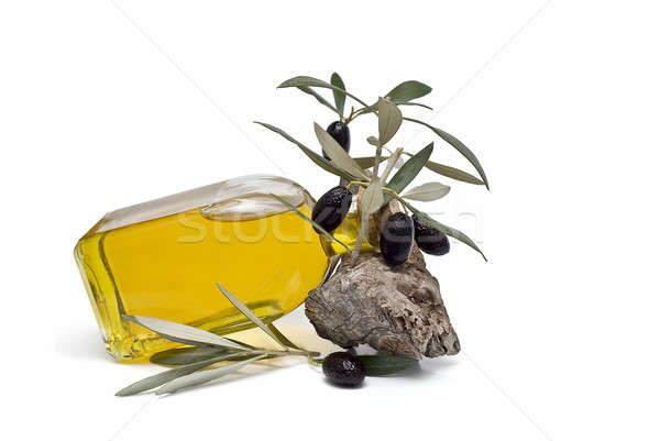 Sani olio vergine olio d'oliva olive isolato Foto d'archivio © angelsimon