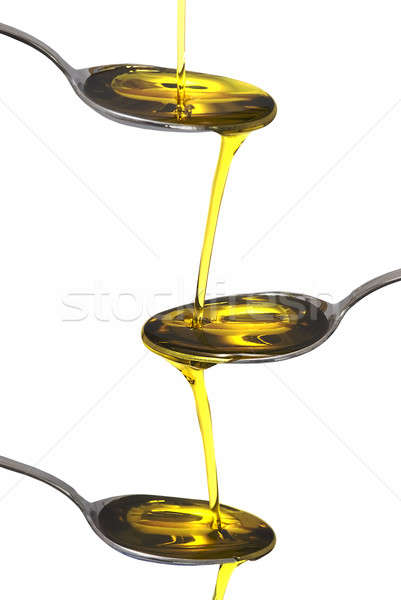 Three spoons with olive oil. Stock photo © angelsimon