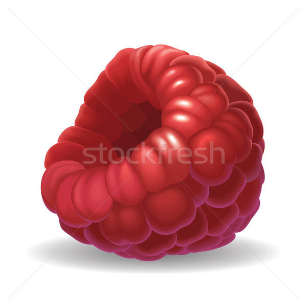 Raspberry isolated on white background Stock photo © animagistr