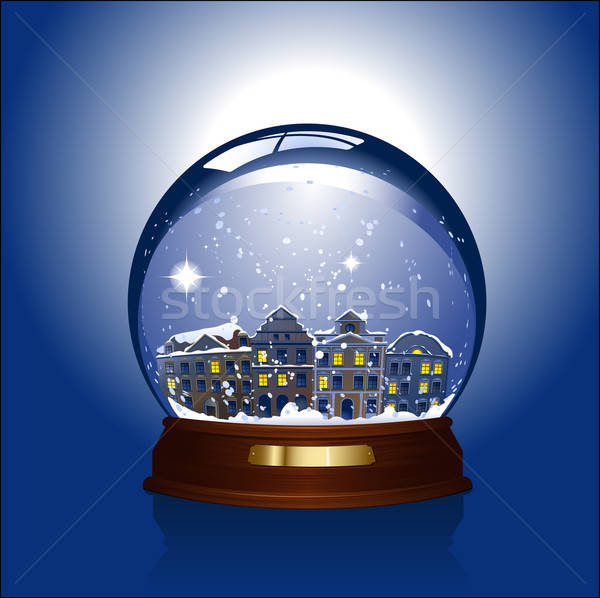 snowglobe with small town inside Stock photo © Anja_Kaiser