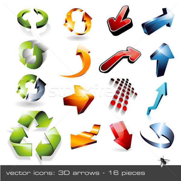 Sageti set vector 3D 16 Imagine de stoc © Anja_Kaiser
