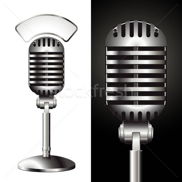 Stock photo: vintage microphone