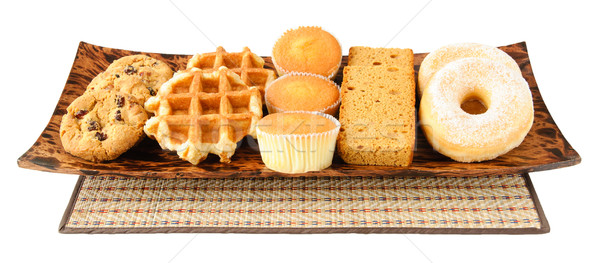 Tortas cookies placa alimentos Foto stock © anmalkov