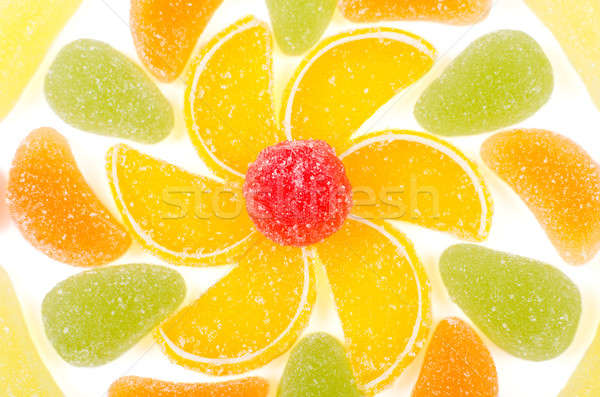 Flor piezas aislado blanco alimentos frutas Foto stock © anmalkov