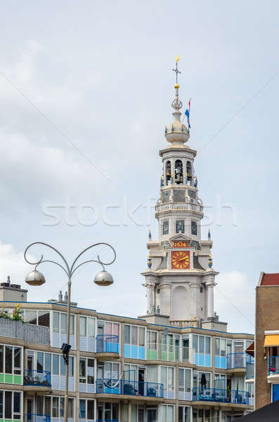 City view of old church of Amsterdam, Holland Stock photo © anmalkov