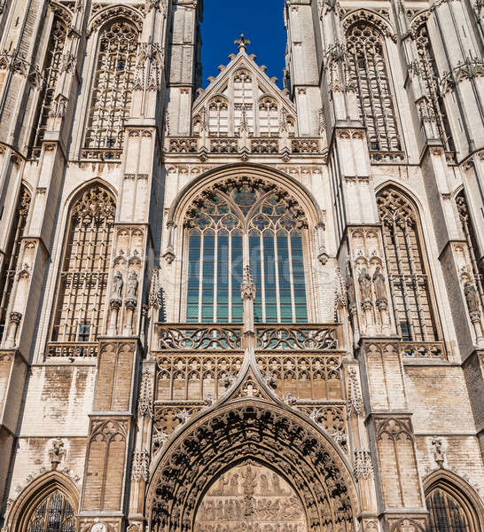 Details medieval cathedral of Our Lady in Antwerp, Belgium Stock photo © anmalkov