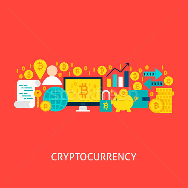 Cryptocurrency Vector Concept Stock photo © Anna_leni