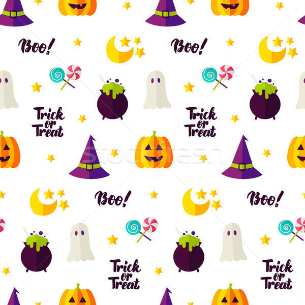 Halloween Treat Seamless Pattern Stock photo © Anna_leni