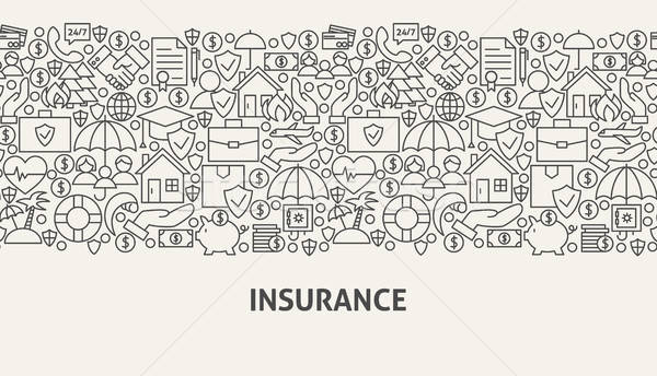 Insurance Banner Concept Stock photo © Anna_leni