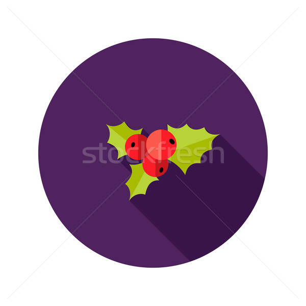 Christmas Rowanberry Flat Icon Stock photo © Anna_leni