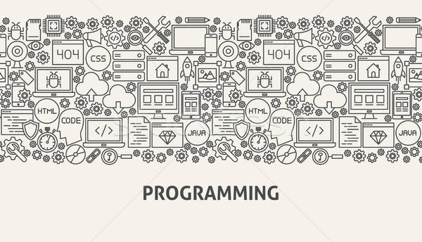Programming Banner Concept Stock photo © Anna_leni
