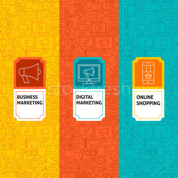 Line Marketing Package Labels Stock photo © Anna_leni