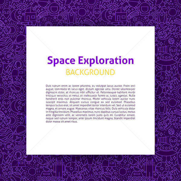 Space Exploration Paper Template Stock photo © Anna_leni
