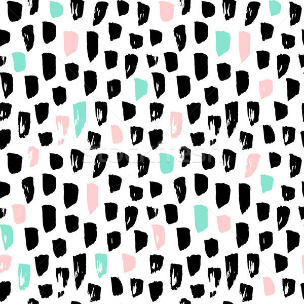 Hipster Paint Blots Seamless Pattern Stock photo © Anna_leni