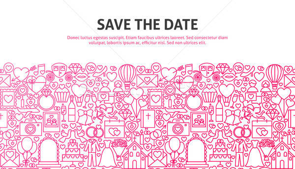 Save the Date Web Concept Stock photo © Anna_leni