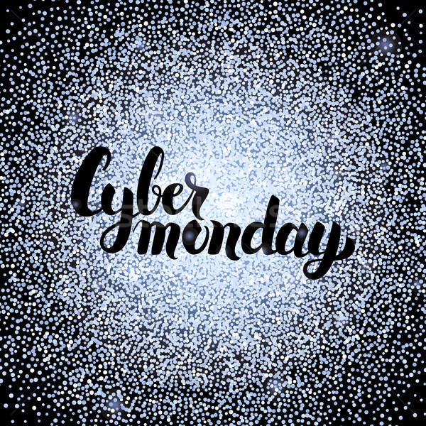 Cyber Monday Silver Poster Stock photo © Anna_leni