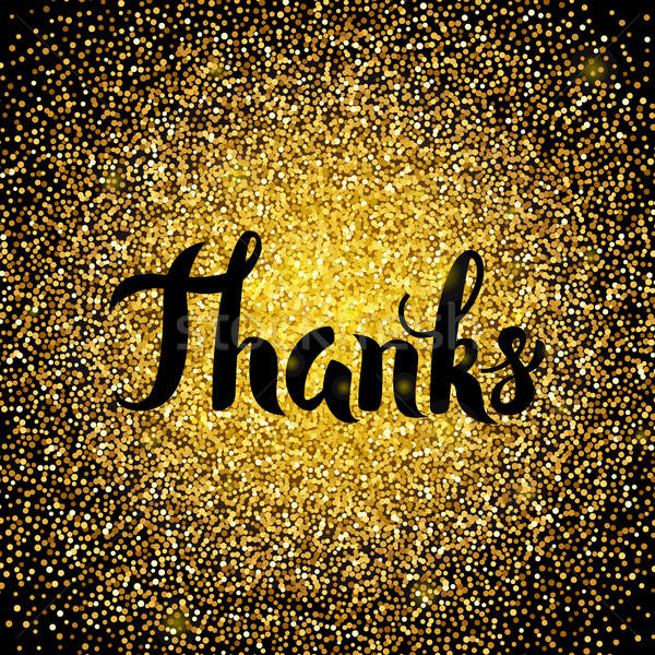 Thanks Gold Design Stock photo © Anna_leni