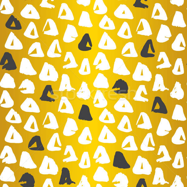 Gold Triangle Seamless Pattern Stock photo © Anna_leni
