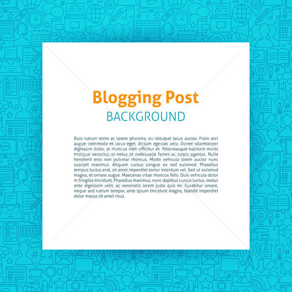 Blogging Paper Template Stock photo © Anna_leni