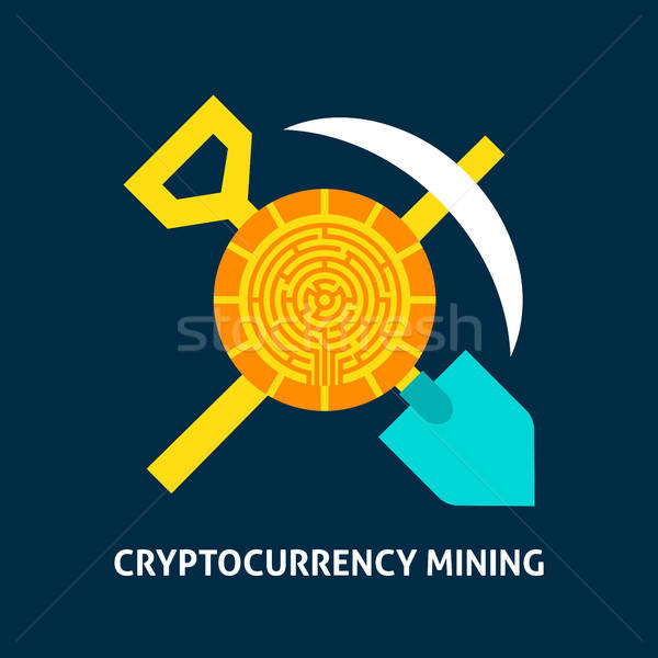 Cryptocurrency Mining Concept Stock photo © Anna_leni