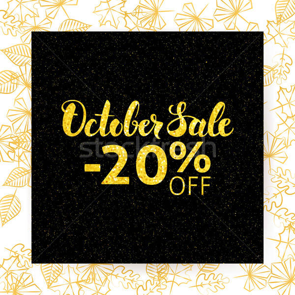 October Sale Poster Stock photo © Anna_leni