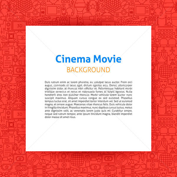 Kina film papieru szablon projektu Zdjęcia stock © Anna_leni