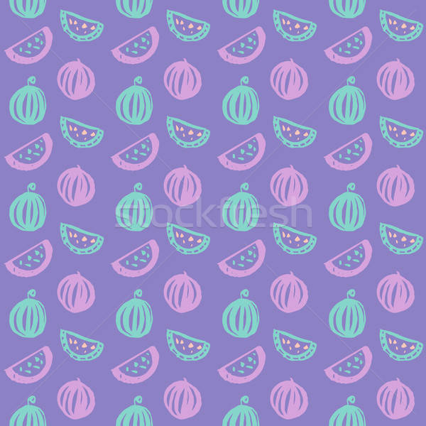 Watermelon Brush Seamless Pattern Stock photo © Anna_leni