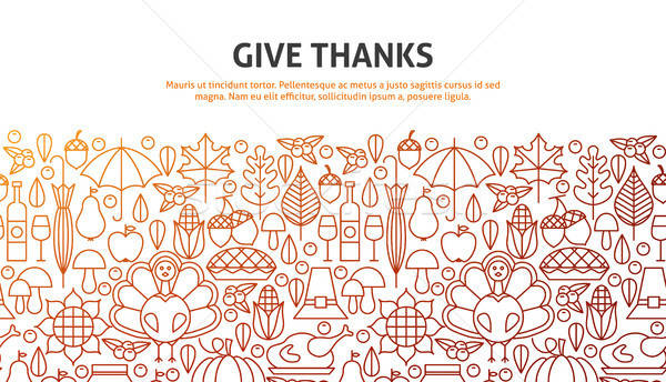 Stock photo: Give Thanks Concept