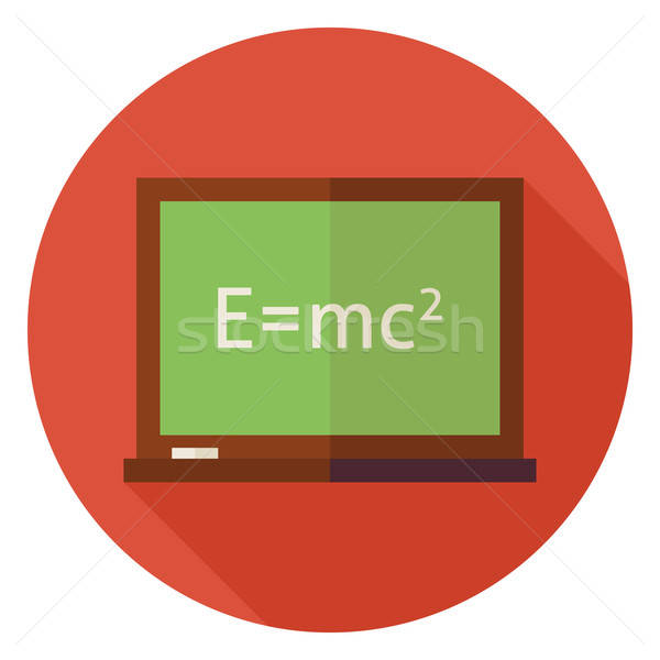 Wissenschaft Bildung Tafel Kreis Symbol lange Stock foto © Anna_leni