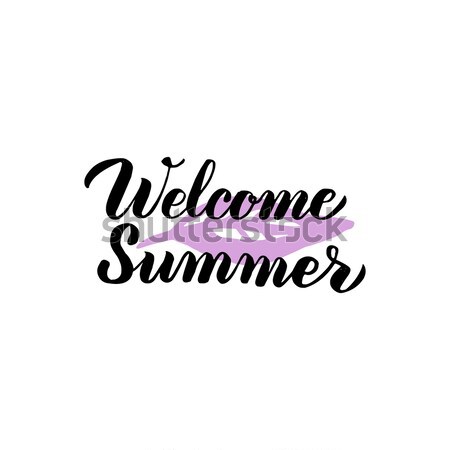Welcome Summer Lettering Stock photo © Anna_leni