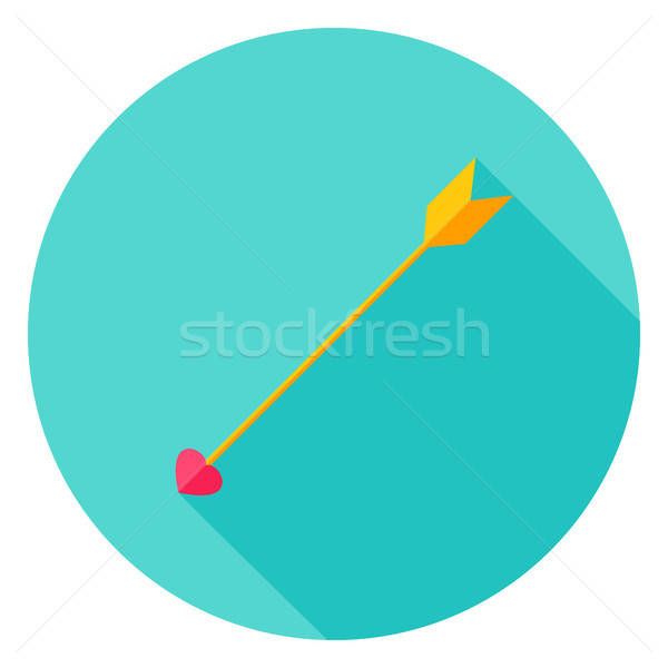 Love Arrow Circle Icon Stock photo © Anna_leni