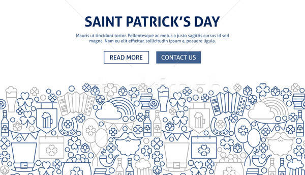 Stock photo: Saint Patrick Banner Design