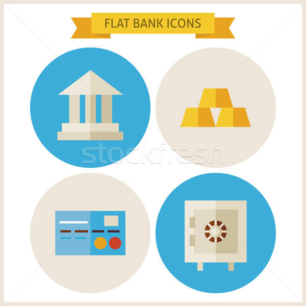 [[stock_photo]]: Banque · site · cercle · icônes · web