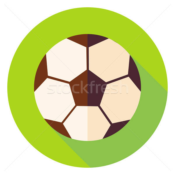 足球 足球 圓 圖標 設計 長 商業照片 © Anna_leni