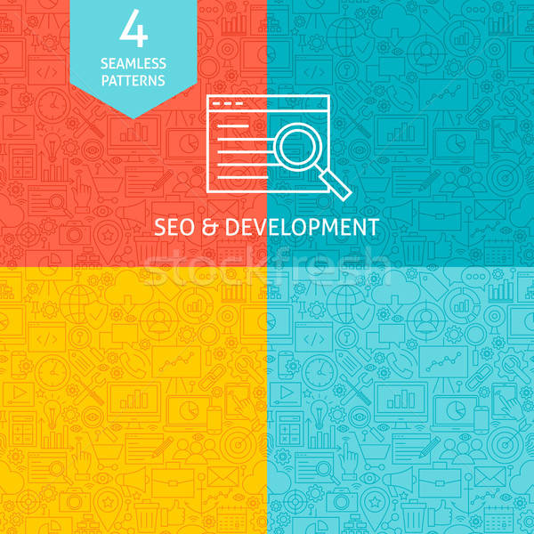Line SEO Development Patterns Stock photo © Anna_leni