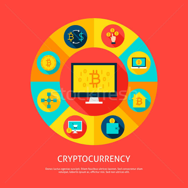 Bitcoin Cryptocurrency Concept Stock photo © Anna_leni