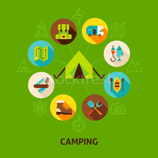 Concept Camping Tent Stock photo © Anna_leni