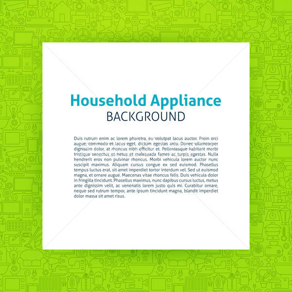 Household Appliance Paper Template Stock photo © Anna_leni