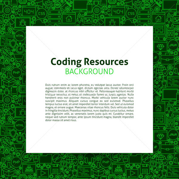 Coding Resources Paper Template Stock photo © Anna_leni